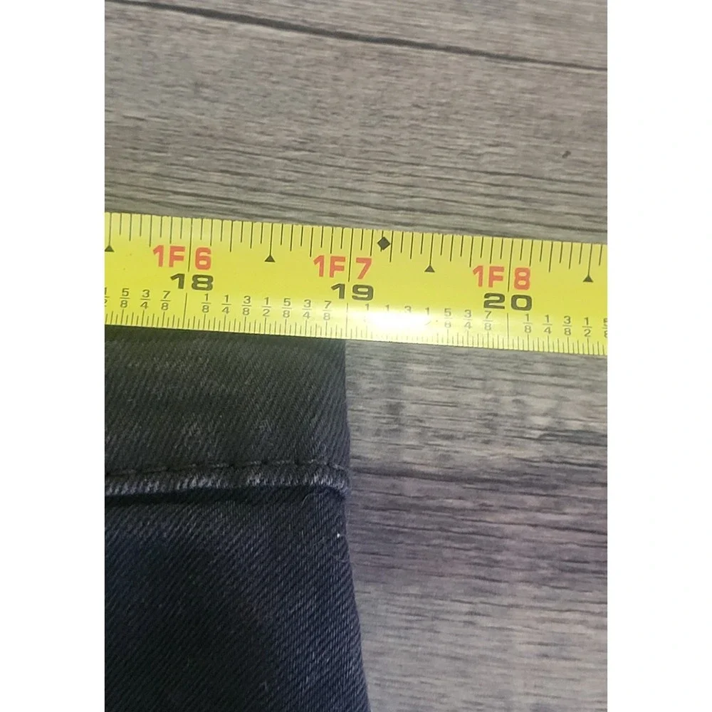Levis 569 Shorts Mens 38 Black Denim  Loose Fit Long 11